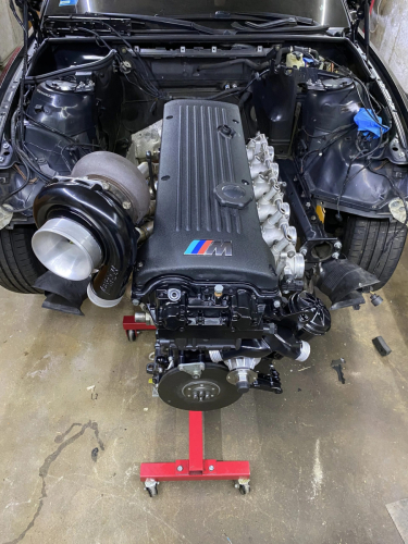 BMW E46 M3 with HPF turbo and tune upgrade at DMW Motor Cars, expert BMW performance tuning in Houston TX